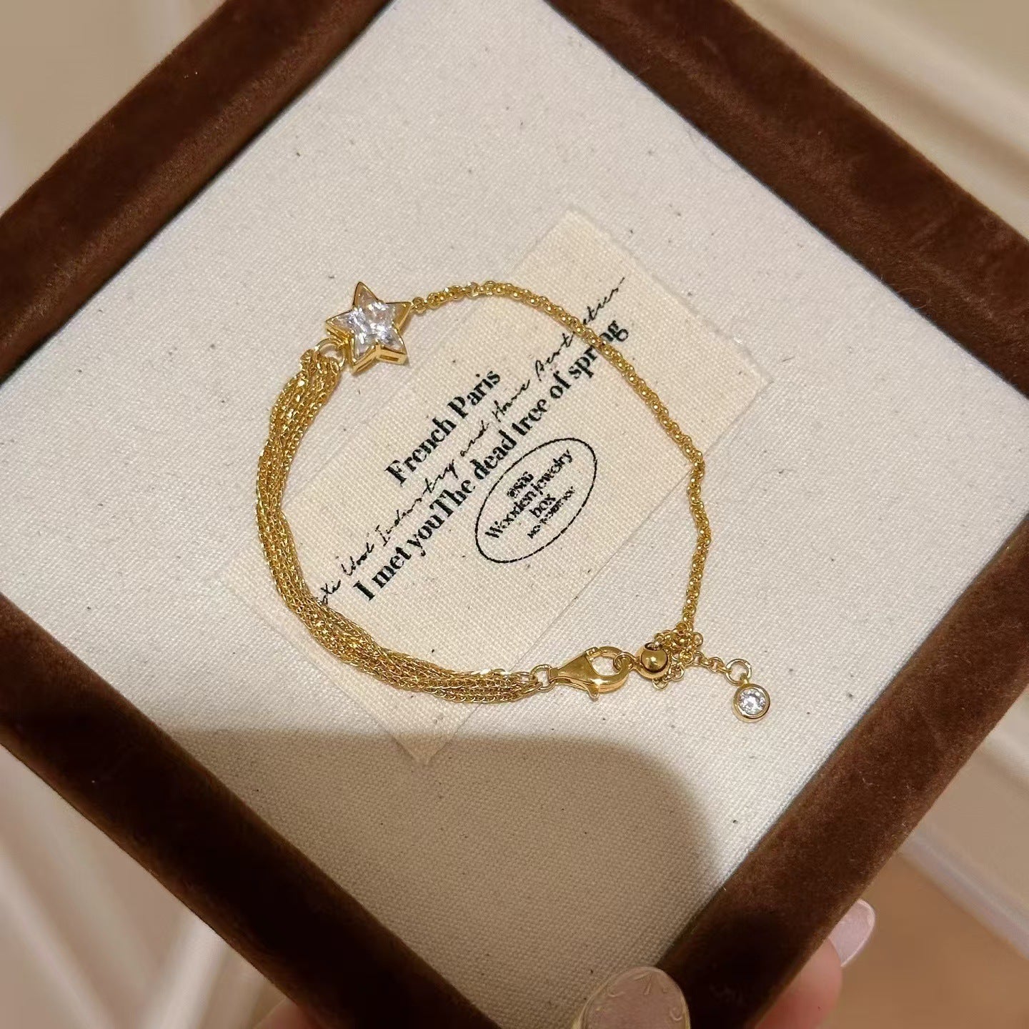 Wholesale Love Tassel Zircon Bracelet